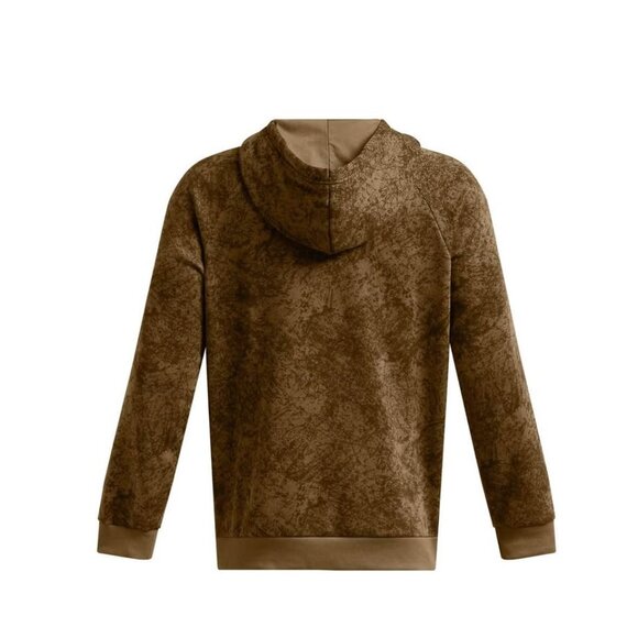 Men's Under Armour Rival Fleece Tech Camo Hoodie-Small-Coyote - Picture 5 of 7